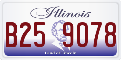 IL license plate B259078