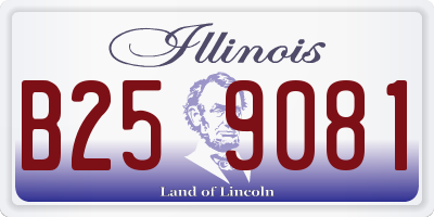 IL license plate B259081
