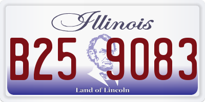 IL license plate B259083