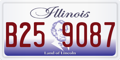 IL license plate B259087