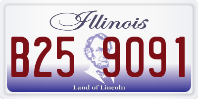 IL license plate B259091