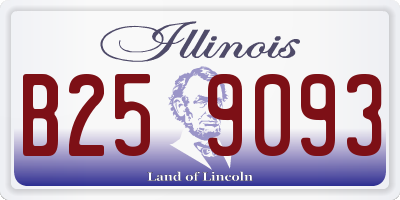 IL license plate B259093
