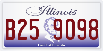 IL license plate B259098
