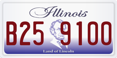 IL license plate B259100