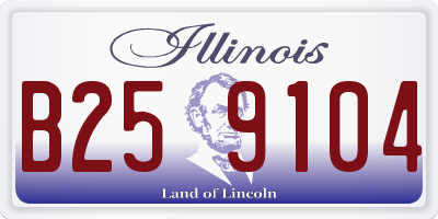 IL license plate B259104