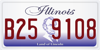 IL license plate B259108