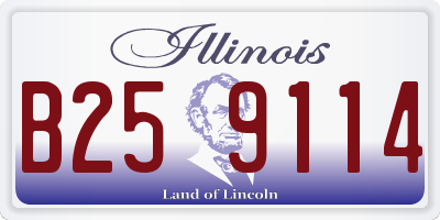 IL license plate B259114