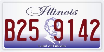 IL license plate B259142