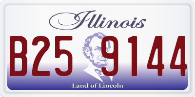 IL license plate B259144