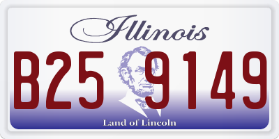 IL license plate B259149
