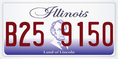 IL license plate B259150