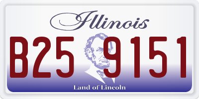 IL license plate B259151