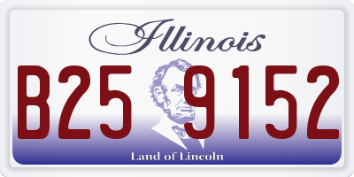 IL license plate B259152