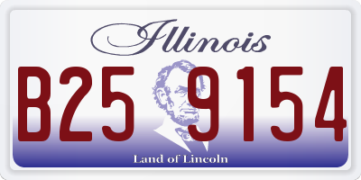 IL license plate B259154