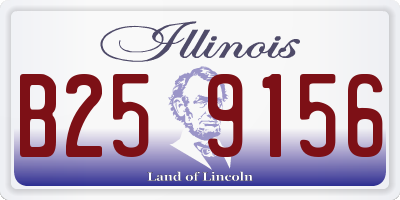 IL license plate B259156