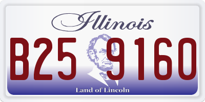 IL license plate B259160