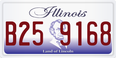 IL license plate B259168