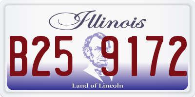 IL license plate B259172