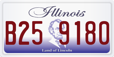 IL license plate B259180