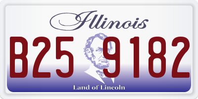 IL license plate B259182