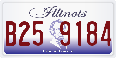 IL license plate B259184