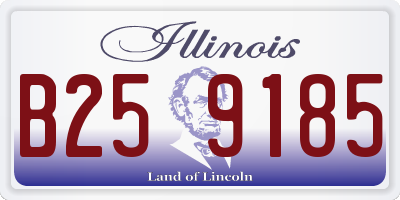 IL license plate B259185