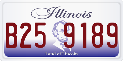 IL license plate B259189