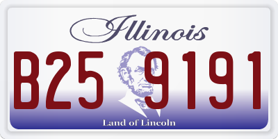 IL license plate B259191