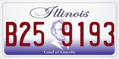 IL license plate B259193