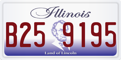 IL license plate B259195