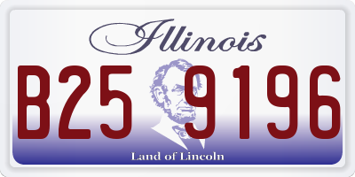 IL license plate B259196