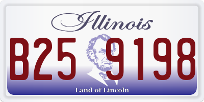 IL license plate B259198