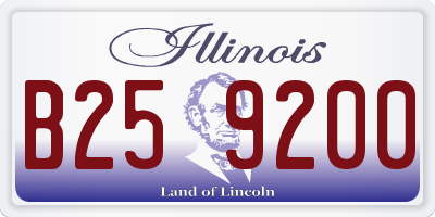 IL license plate B259200
