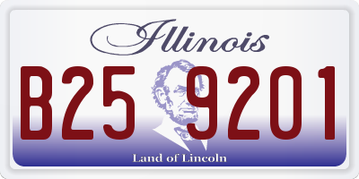 IL license plate B259201
