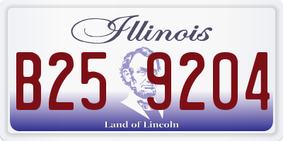 IL license plate B259204