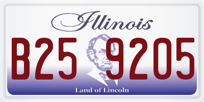 IL license plate B259205