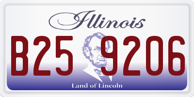 IL license plate B259206