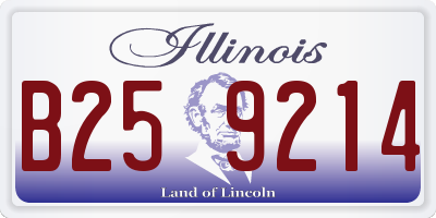 IL license plate B259214