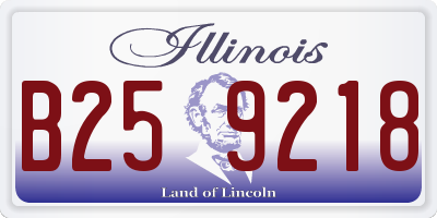 IL license plate B259218