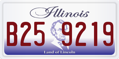 IL license plate B259219