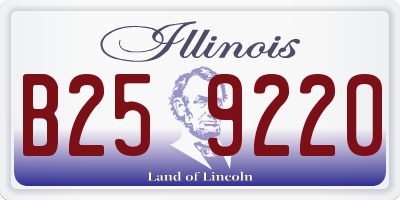 IL license plate B259220