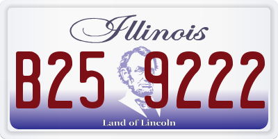 IL license plate B259222