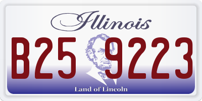 IL license plate B259223
