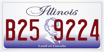 IL license plate B259224