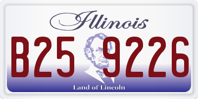 IL license plate B259226
