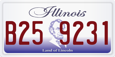 IL license plate B259231