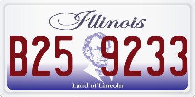 IL license plate B259233