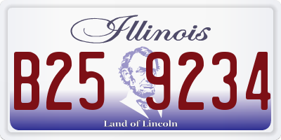 IL license plate B259234