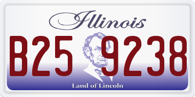 IL license plate B259238