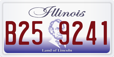IL license plate B259241
